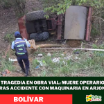 Tragedia en obra vial: muere operario tras accidente con maquinaria en Arjona