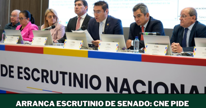 Arranca escrutinio de Senado: CNE pide prudencia y descarta anticipar resultados